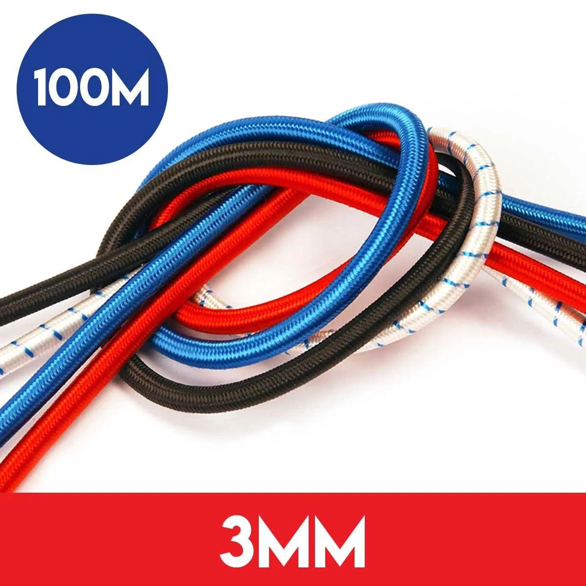 100m of 3mm Kingfisher Shockcord