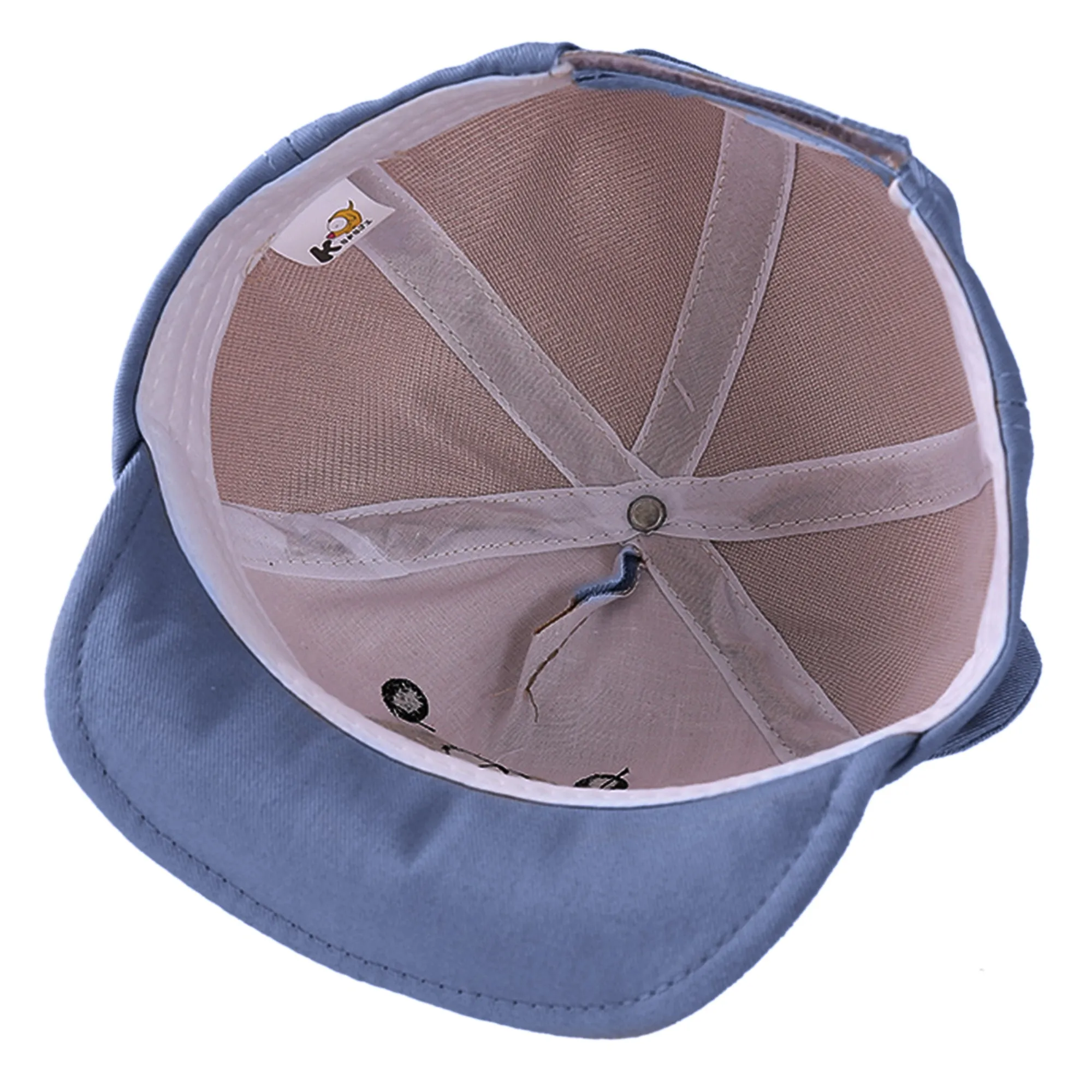 Babymoon Cotton Baby Kids Boys Girls Summer Cap Bear Design | 0-2 Years | Blue