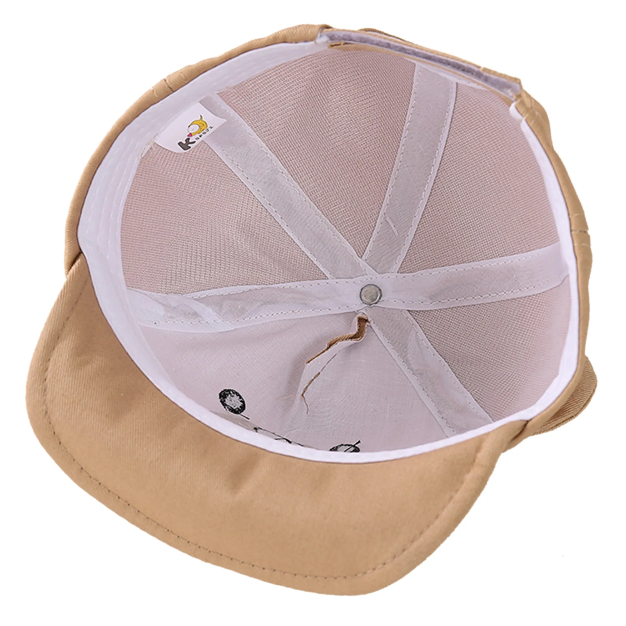 Babymoon Cotton Baby Kids Boys Girls Summer Cap Bear Design | 0-2 Years | Brown