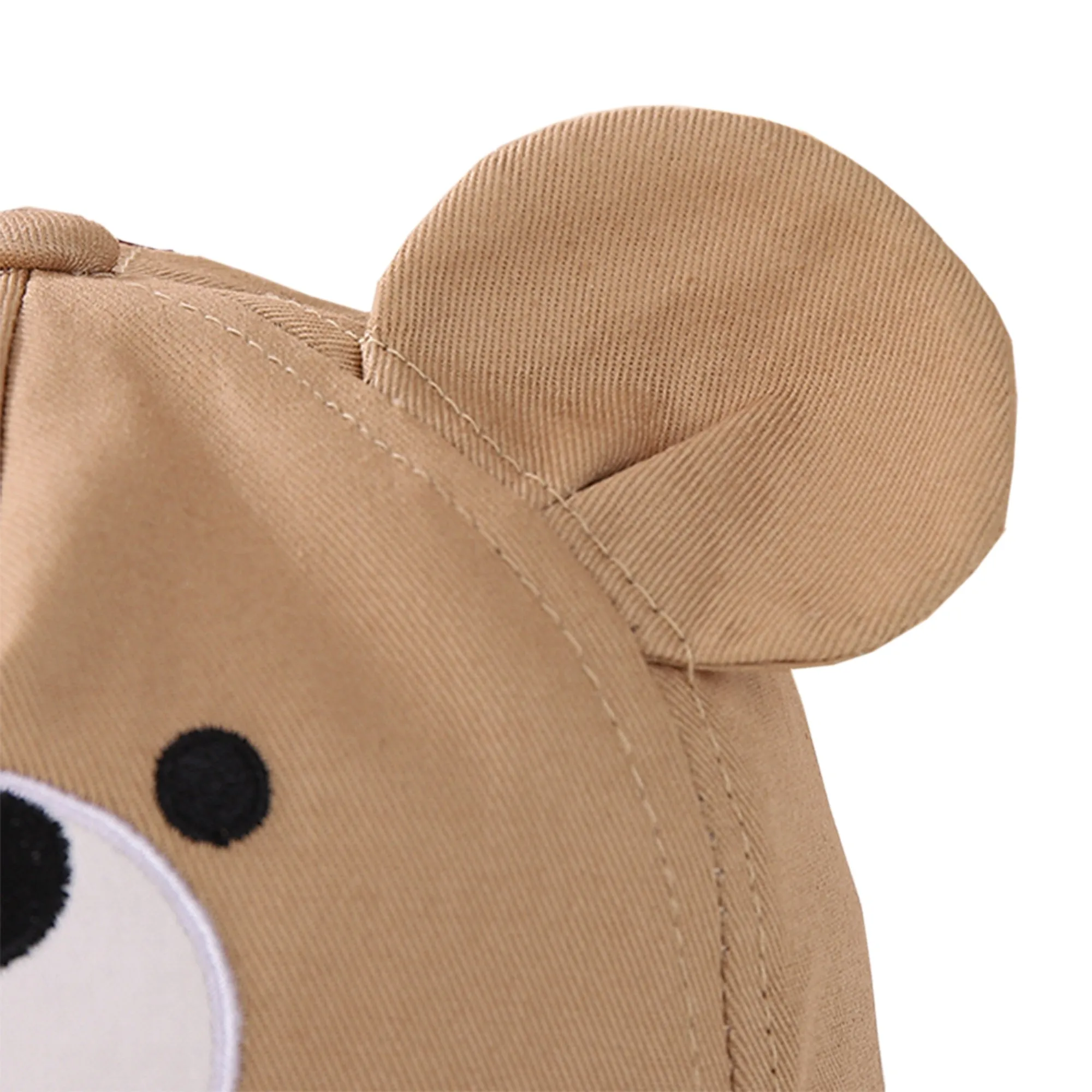 Babymoon Cotton Baby Kids Boys Girls Summer Cap Bear Design | 0-2 Years | Brown