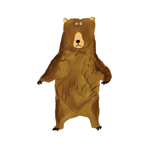 Bear Stare Tattoo -  Set of 2