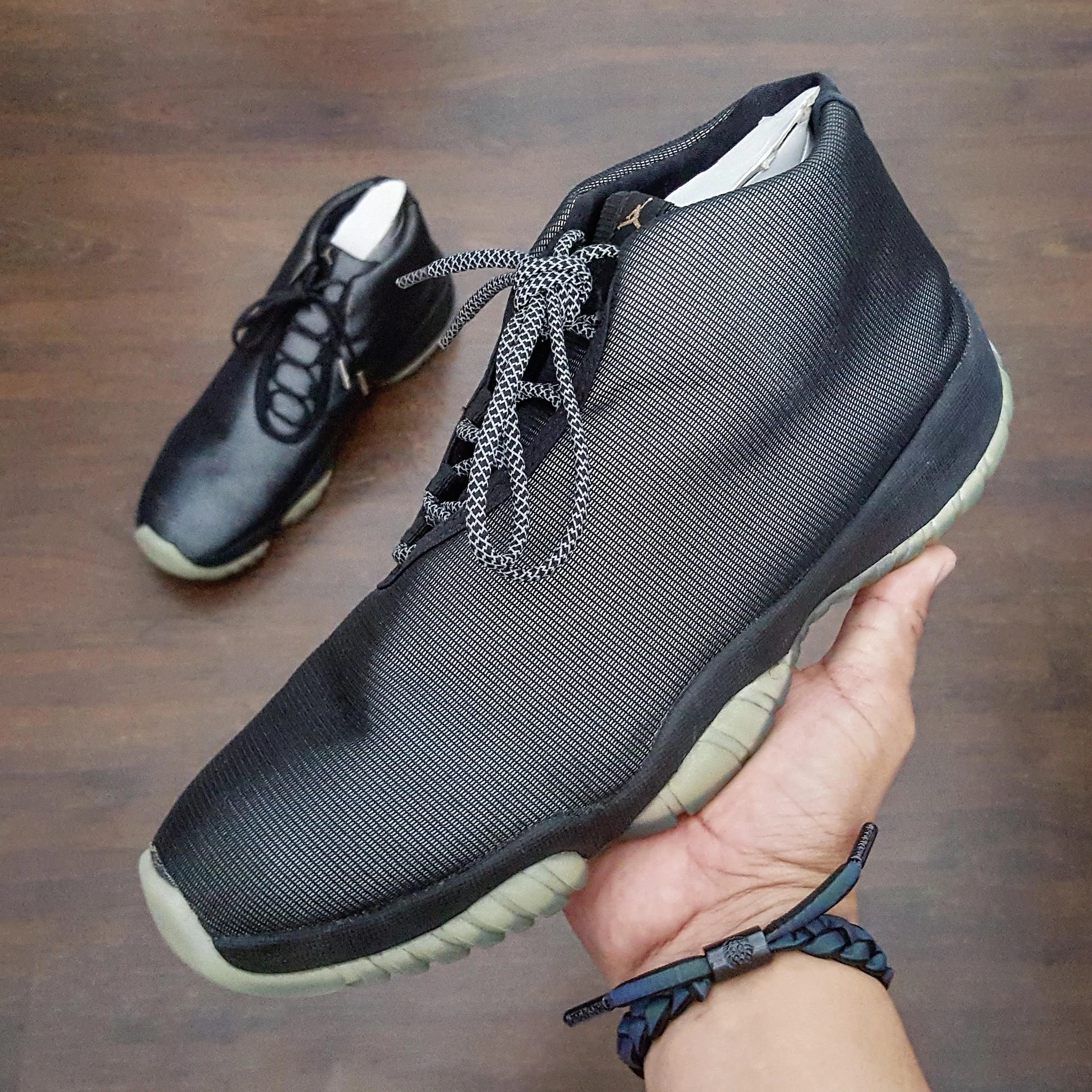 Black 3M Reflective Rope Laces