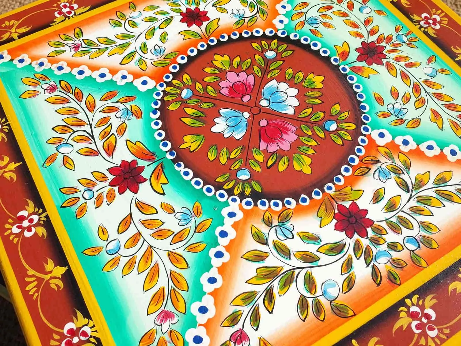 Camping with Soul Square Indian Table - Ochre