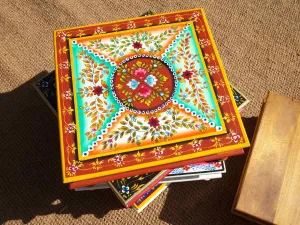 Camping with Soul Square Indian Table - Ochre