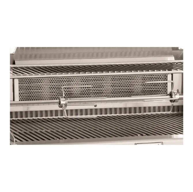 Fire Magic Aurora A660s 30-Inch Natural Gas Freestanding Grill w/ 1 Sear Burner, Backburner, Rotisserie Kit and Analog Thermometer - A660S-8LAN-61