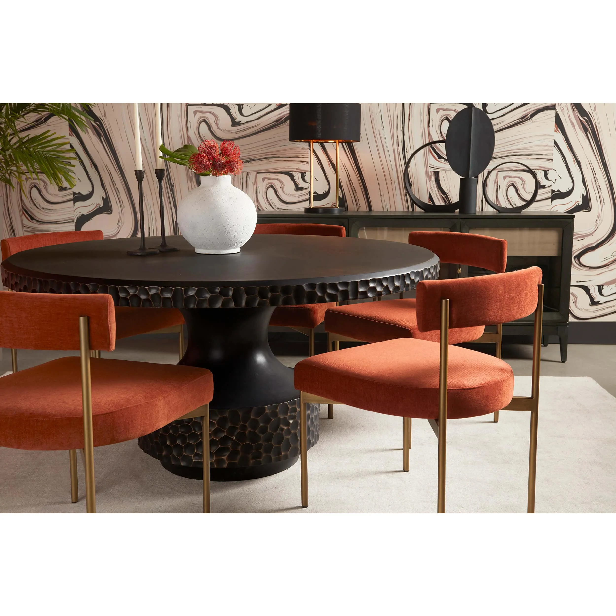 Mersin Dining Table, Black