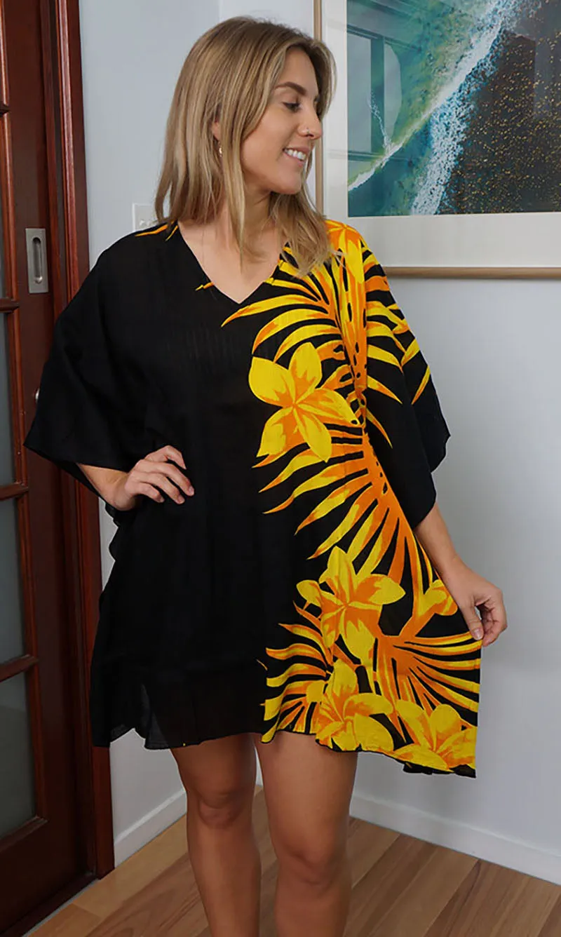 Rayon Tunic Short Palm Frond, More Colours