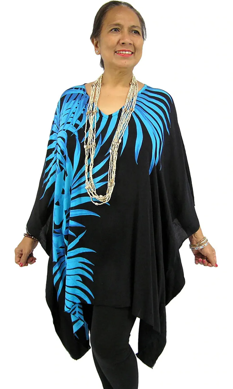 Rayon Tunic Short Palm Frond, More Colours