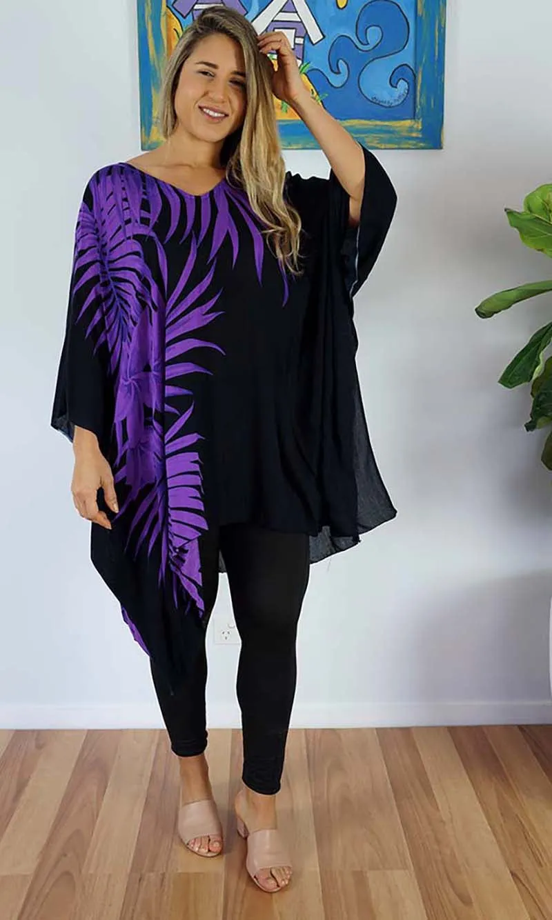 Rayon Tunic Short Palm Frond, More Colours