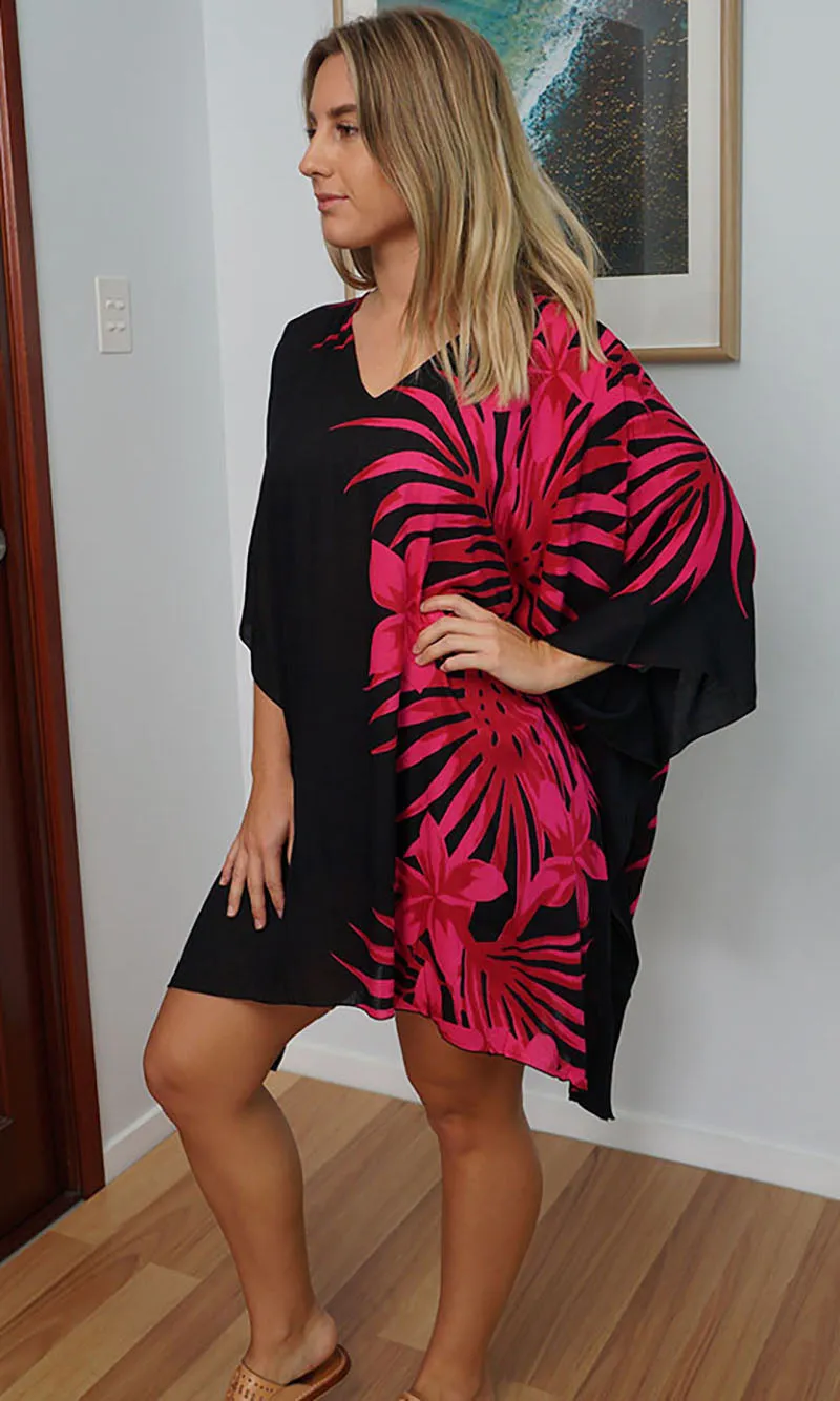 Rayon Tunic Short Palm Frond, More Colours