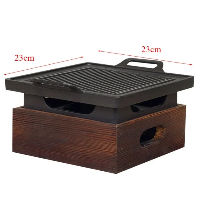 Smokeless Portable Barbecue Grill Charcoal Household Non-stick BBQ