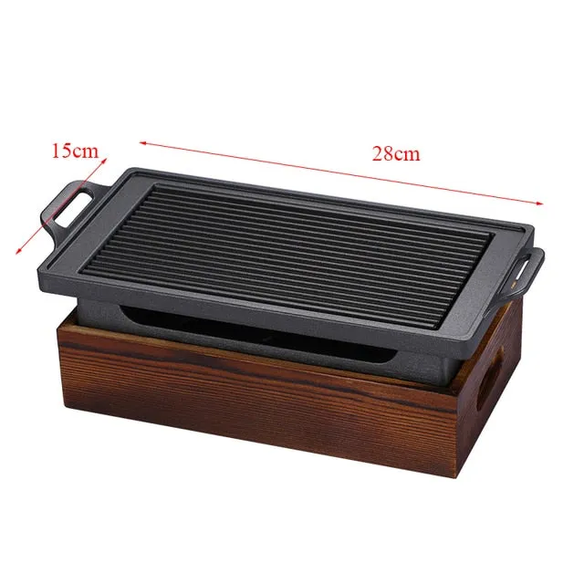 Smokeless Portable Barbecue Grill Charcoal Household Non-stick BBQ