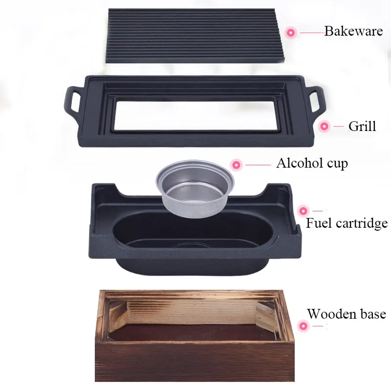 Smokeless Portable Barbecue Grill Charcoal Household Non-stick BBQ