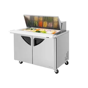 Turbo Air TST-48SD-18-N 48" Double Door Mega Top Sandwich Prep Table