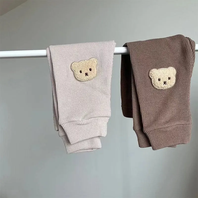 Waffle Bear Baggy Pants